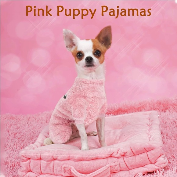 2 Pack Fuzzy Dog Cat Pajamas Small Warm Puppy Onesie Cats Pet Clothing Dogs - Picture 7 of 8